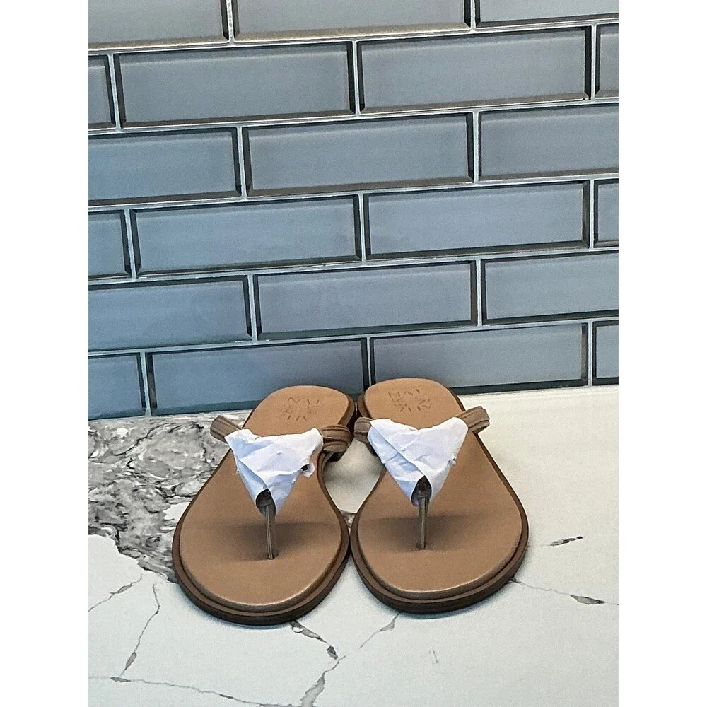 Naturalizer Liliana Creme Brulee Tan‎ Thong Sandals Womens 9.5 M H6358S4251 NEW